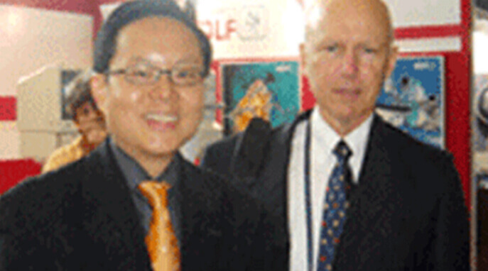 Michael with his good friend and American colleague